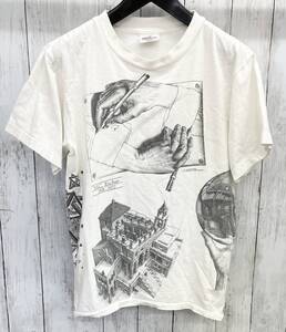 Mc.ESCHER 半袖Tシャツ MC エッシャー ANDAZIA 90s だまし絵Tシャツ USA製 Mサイズ