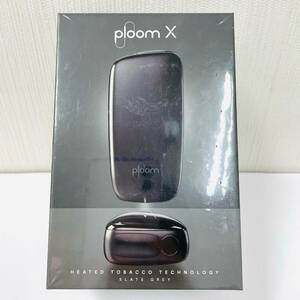 C-062077SI 【新品未開封】 Ploom X プルーム エックス スターターキット SLATE GREY スレートグレイ 本体 ケーブル 電子タバコ 