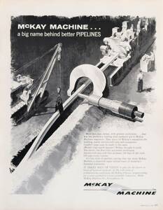 McKAY MACHINE Co USA 広告 1950年代 欧米 雑誌広告 ビンテージ アドバタイジング ポスター風 インテリア アメリカ