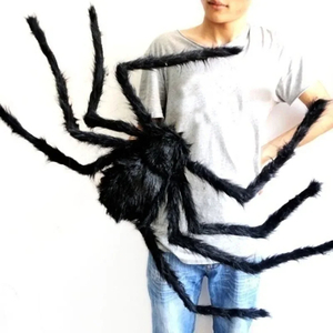 【90cm】巨大クモ 蜘蛛 ビッグ スパイダー くも ハロウィン 特大 おもしろ ドッキリ 飾り 特大サイズ パーティーグッズ ぬいぐるみ