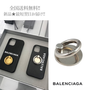 H732-SV.. BALENCIAGA バレンシアガ CASH PHONE リング HOLDER スマホ 携帯 イタリア製 ★ 8122 シルバー