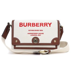 （未使用　展示品）バーバリー BURBERRY ホースフェリープリント クロスボディ ショルダーバッグ キャンバス ベージュ ブラウン 8036820