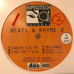 [ Jahzilla / Daennac - Beats & Rhyme 2 - Hipnotech HR-009 ] P-Gruv , Underground Resistance