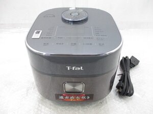 ◎展示品 T-fal ティファール ザ・ライス IHジャー 炊飯器 遠赤外線 5.5合炊き RK880CJP メタリック w1173