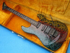 即決! 超希少 レア シャーベル レインボークラックル CHARVEL 3D Rainbow Crackle ジャクソン Jackson　Hケース付き　NO.333259