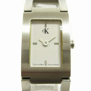 カルバンクライン CALVIN KLEIN 腕時計 アナログ クオーツ 2針 K4111 文字盤 白 シルバーカラー ウォッチ ■GY99 レディース