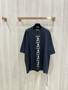 【MASTERMIND JAPAN】BLACK AND WHITE 半袖 Tシャツ 髑髏 MASTERMIND WORLD コットン トップス Mサイズ