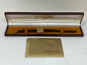 ◆Longines ロンジン 手巻き腕時計 レザーベルト ベルト社外品 レディース 箱付き 中古現状品◆12497★