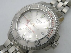 1円◆稼働◆ ティソ BC-20648 シースター1000 シルバー 自動巻き メンズ 腕時計 P70115