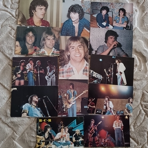 BAY CITY ROLLERS 1977年 ポストカード 13枚 Leslie Woody Derek Eric BCR postcards 日本製 ベイシティローラーズ made in japan