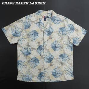 CHAPS RALPH LAUREN Silk Aloha Shirts L SH24091 チャップス ラルフローレン シルク シャツ オープンカラー アロハシャツ 1990年代