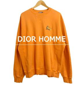 Dior×Peter Doig ディオール×ピータードイグ サイズL 2021AW Crewneck Sweatshirts クルーネック スウェットシャツ トレーナー オレンジ