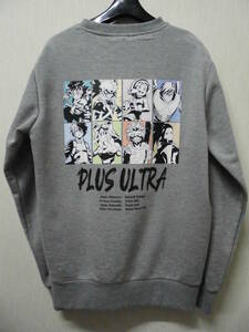 【タグ付未使用】僕のヒーローアカデミア スウェット トレーナー M グレー ヒロアカ パジャマ ルームウェア My Hero Academia sweatshirt