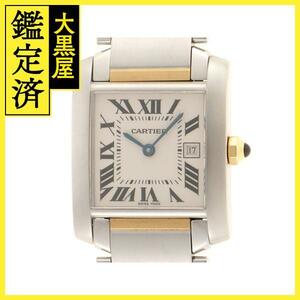 Cartier カルティエ　レディース クオーツ　タンクフランセーズMM W51012Q4　ホワイトローマン文字盤 K18YG/SS【472】HK