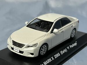 京商製　　トヨタ　マークX 250G (Early) F パッケージ　　　ホワイトパール　　　1/43