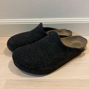 ビルケンシュトック アムステルダム アンスラサイト 40 26cm BIRKENSTOCK Amsterdam anthrazit 黒 ブラック グレー ルームシューズ