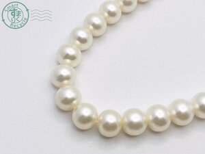 AK0604936　★ パール 真珠 約7.9~8.3ｍｍ程度 全長40.5㎝ クリーム系 ネックレス アクセサリー ジュエリー ジャンク