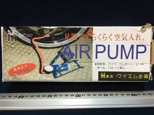 ★【逸品堂】★ 自転車 足踏式 らくらく 空気入れ フロア エアーポンプ 小型 携帯 遠征 エアーコンプレッサー AIR PUMP 東京 ワイエム企画