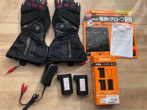 RSタイチ e-HEAT 電熱グローブ RST640 BLACK/RED（M）ヒーター　手袋