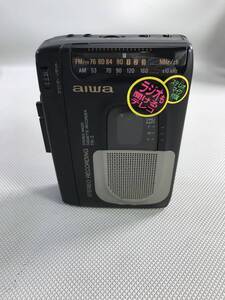 S7356◇aiwa アイワ カセットレコーダー STEREO RADIO CASSETTE RECORDER TR-3【訳あり】240902