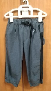 【中古】7分丈パンツ サイズ130 グレー 男の子用