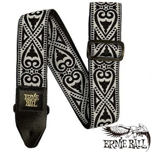 ERNIE BALL JACQUARD STRAP BLACK HEART [#5345]〈アーニーボール〉