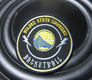 黒黄円（青橋） ■新品NBAゴールデンステート・ウォリアーズGolden State Warriors刺繍ワッペン◆バスケットボール◎アメリカ　　スポーツ