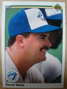 ★DAVID WELLS UPPER DECK 1990 #30 MLB メジャーリーグ デビッド ウェルズ BLUEJAYS ブルージェイズ UD 大リーグ YANKEES ヤンキース