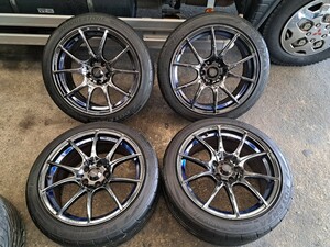 WedsSport ウェッズスポーツ SA-10R 18インチ BRIDGESTONE 225/45/R18 PCD 114.3/8.5J/+45 RX-8 RX-7 FD Z33 Z34 GT-R 