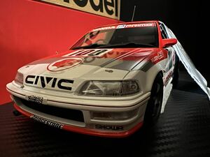 [新品] 1/18 ONEMODEL Honda Civic EF9 MUGEN Gr.A JTC 1990 #100 IDEMITSU ホンダ グランド シビック 出光 無限 ONE MODEL ワンモデル