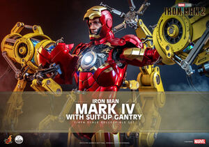 ホットトイズ 1/4 アイアンマン・マーク４ (パワードスーツ装着機付き) 未開封新品 QS021 Iron Man Mark 4 IV HOTTOYS アベンジャーズ