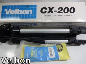 X4G030◆新品未使用◆ ビルボン Velbon CX-200 カメラ三脚 伸縮式 箱入り 説明書 付き 撮影機材