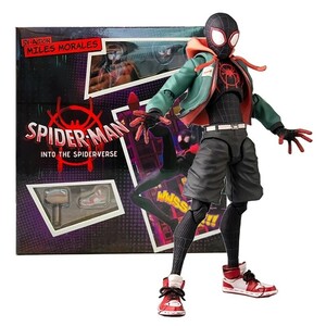 ★未使用 スパイダーマン スパイダーバース SV アクション フィギュア マイルス モラレス 海外限定品 箱付き Spider Man アメコミヒーロー