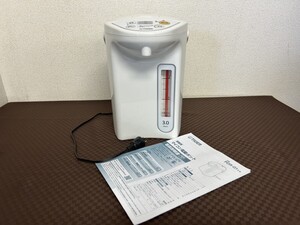 A2　TIGER　タイガー　PDR-G301　マイコン電気ポット　ホワイト　2023年製　通電確認済み　説明書付き　現状品