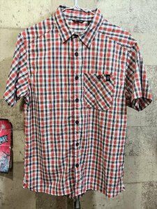 美品 バーグハウス GAVEL SHIRT M チェック 半袖シャツ berghaus 21562