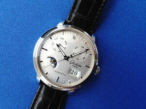 ◆美品◆40mm◆グラスヒュッテ・オリジナル GLASHUTTE ORIGINAL 100-06-13-02-04 セネタ カレンダー ムーンフェイズ 自動巻