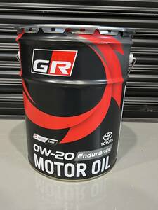 【20L】 GR MOTOR OIL Endurance 0W20 20L×1缶 TOYOTA GAZOO Racing トヨタ純正 全合成油