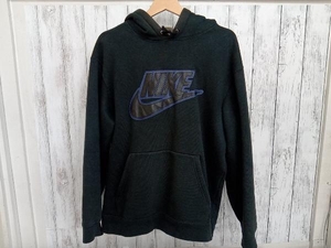 SUPREME × NIKE/19AW/Leather Applique Hooded Sweat /首元からフードにかけて変色/FA190408MXP/BLK/ナイキ シュプリーム