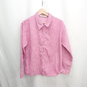 ◇ ⊇ Ray BEAMS レイ ビームス 長袖 シャツ サイズF ピンク レディース E