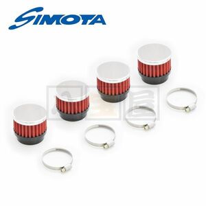 SIMOTA パワーフィルター 55mm 丸型 CRキャブ TMキャブ 4個セット SMT-198-55-RD-4