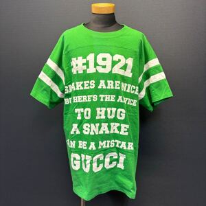 GUCCI TO HUG A SNAKE S/S TEE グッチ トゥー ハグ ア スネーク ショートスリーブ Tシャツ size M グリーン 