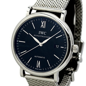 インターナショナルウォッチカンパニー IWC ポートフィノ IW356506 黒文字盤 メンズ腕時計 SS 自動巻き PORTOFINO 40mm