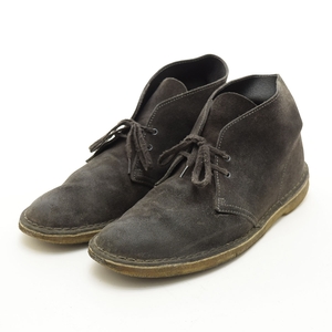 〇536201 Clarks クラークス ○チャッカブーツ スウェード クレープソール メンズ ダークグレー