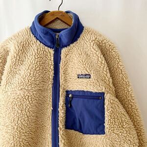 2004年 Patagonia CLASSIC RETRO PILE CARDIGAN ナチュラル L ビンテージ 00s パタゴニア クラシック レトロパイルカーディガン アイボリー