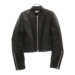 BOTTEGA VENETA ボッテガヴェネタ LEATHER BIKER JACKET レザー バイカー ジャケット ブラック レディース 667265 V15Y0