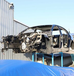 [L-17]UVF46 LS600hL 中期 ボディ モノコック ホワイトボディ 書類 解体 廃車 抹消 車体 現状販売 レクサス 中古