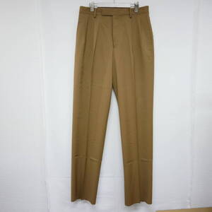 【1円】未使用 国内正規 WACKO MARIA ワコマリア 24SS DORMEUIL DOUBLE PLEATED TROUSERS ドーメル プリーツトラウザー スラックスパンツ L