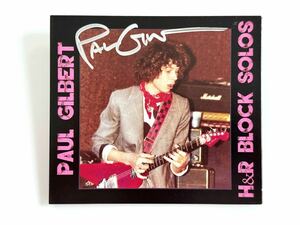 【直筆サイン入り】 Paul Gilbert ギターソロCD『H&R BLOCK SOLOS』 ［ MR.BIG / RACER X ］