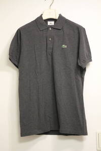 【美品】LACOSTE 5191 フレンチ 杢グレー ポロシャツ 3(テニス ラコステ フランス 赤峰 フレンチアイビー Auberge Anatomica)