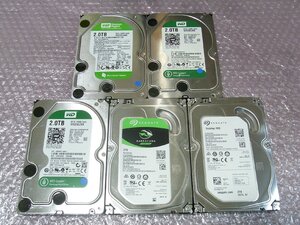 B42354 O-08185 3.5インチ HDD 2TB 5個セット 判定正常